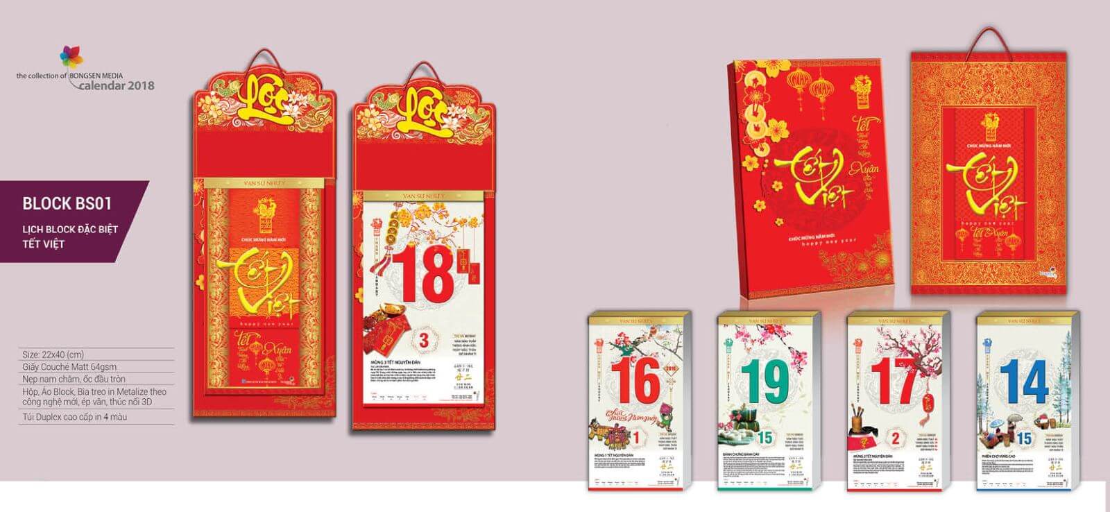 In lịch tết đẹp giá rẻ 2018